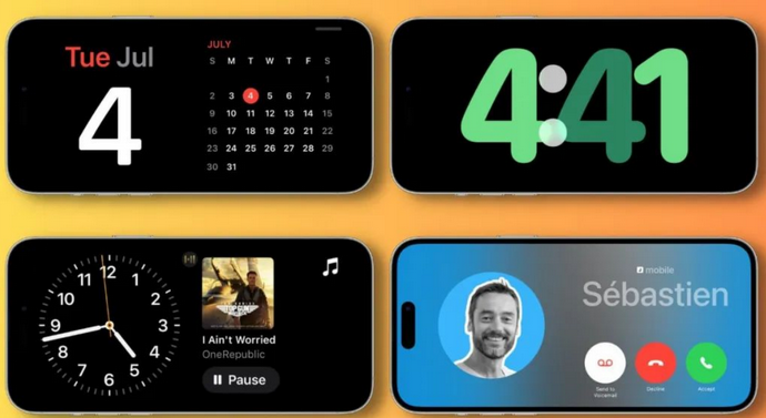 海北苹果手机维修分享iOS17横屏充电待机显示有什么好处 
