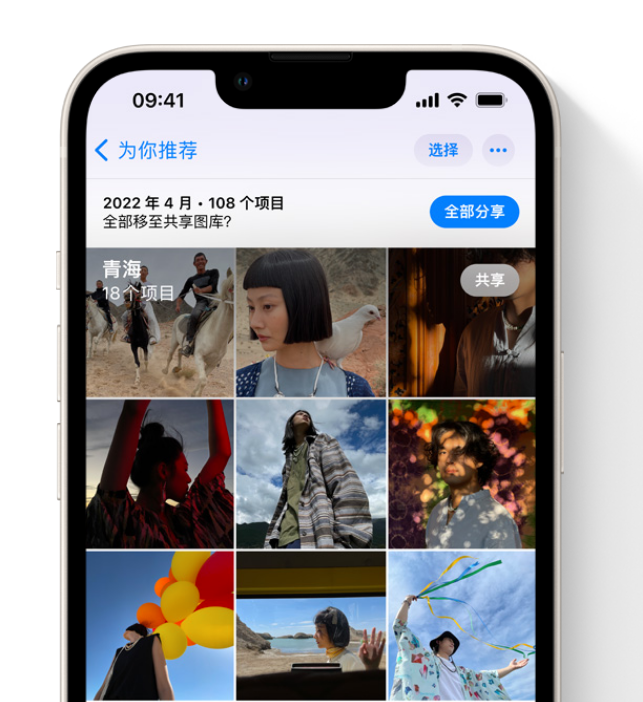 海北苹果维修网点分享在 iPhone 上使用共享图库 